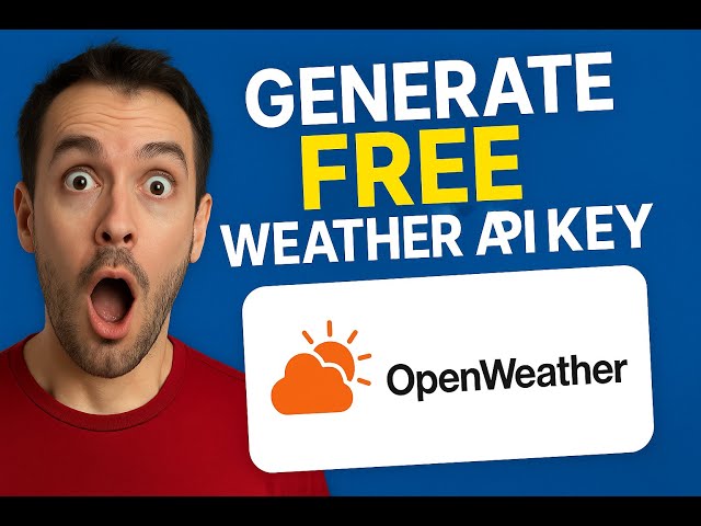 Generate  Free Weather API Key Using OpenWeather