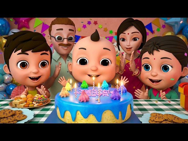 Birthday Song | Munna's Birthday 🍰 | Hindi Rhymes - Zappy Toons