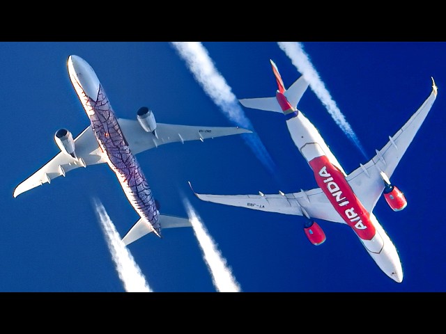 AMAZING MOMENTS of HIGH ALTITUDE PLANE SPOTTING | Best of 2024 - Contrail spotting Adventures