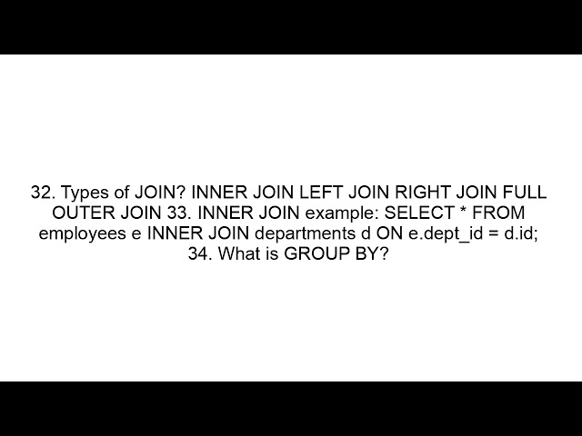 Oracle Database Interview Questions and Answers (Beginner to Advanced)