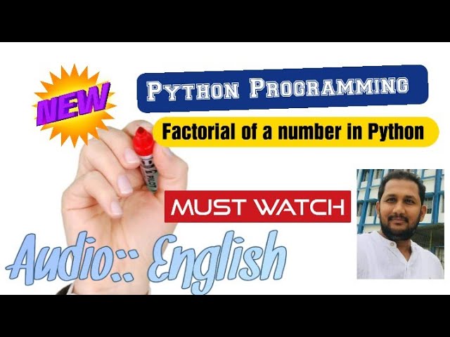 Python program to find Factorial of a number