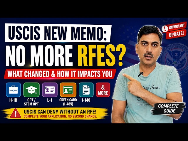 USCIS NEW Evidence Rule Explained: More Denials, Fewer RFEs? H-1B, OPT, Green Card Impact