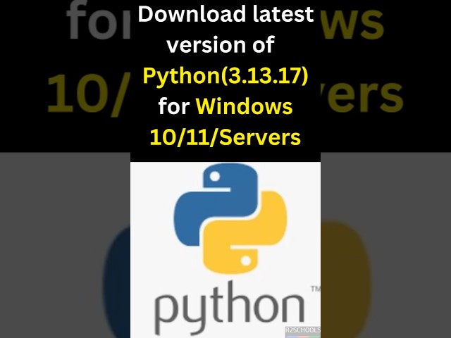 🐍 Download LATEST Python for Windows 10/11 & Servers (2025) | Easy Install Guide!