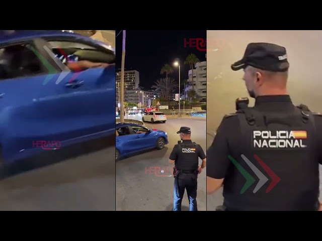 Police Stops Spanish Football Hooligans in Gran Canaria | Herapo Cars
