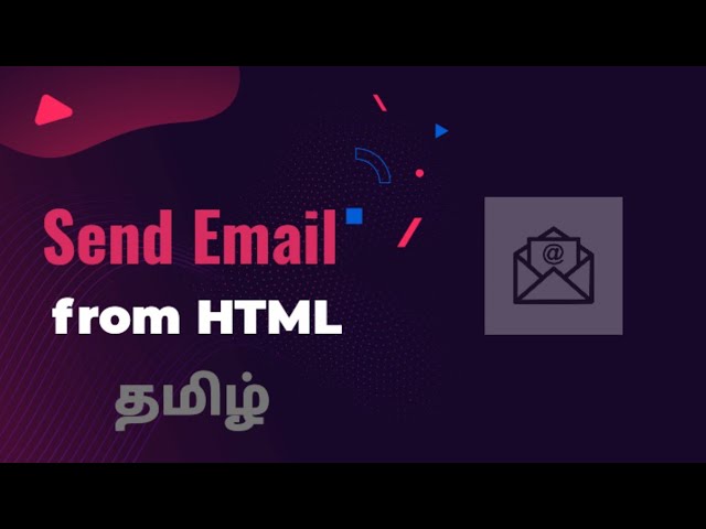 Send Email from HTML website in tamil