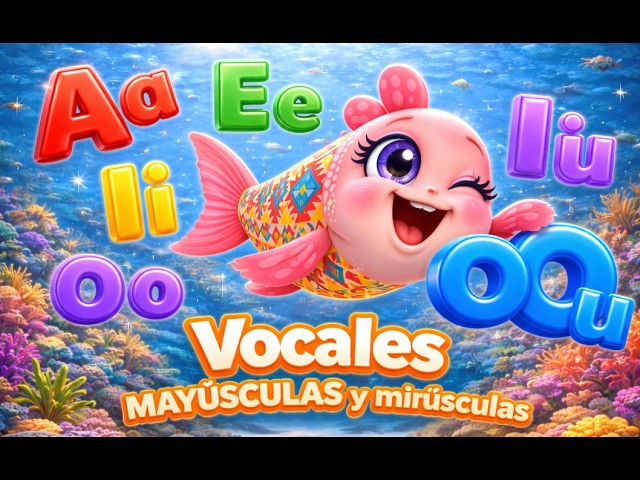 🔠 Vocales MAYÚSCULAS y minúsculas con Tuti la Pececita | Aprende a Escribir | Newtoon