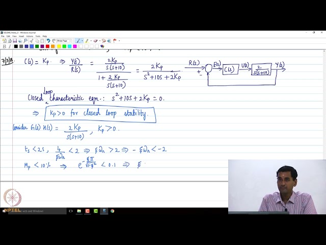 Lec43: Case Study - Control Design - Part 1 #swayamprabha