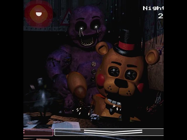 Purple Guy Vs Toy Freddy FNaF 2 in Real Time Animated