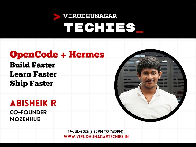 OpenCode + Hermes — Build Faster, Learn Faster, Ship Faster | @codebyabi  | virudhunagartechies.in