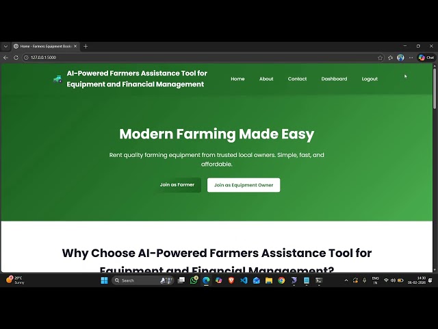 AI Powered Farmers Assistance Tool for Equipment and Financial Management