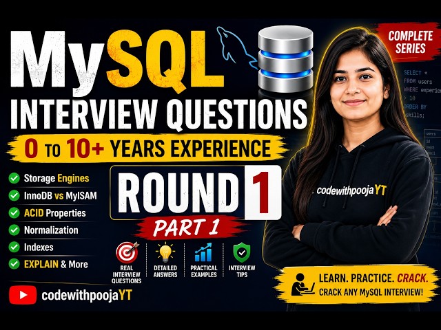 MySQL Interview Questions & Answers (2026) | Complete Interview Preparation | Hindi + English