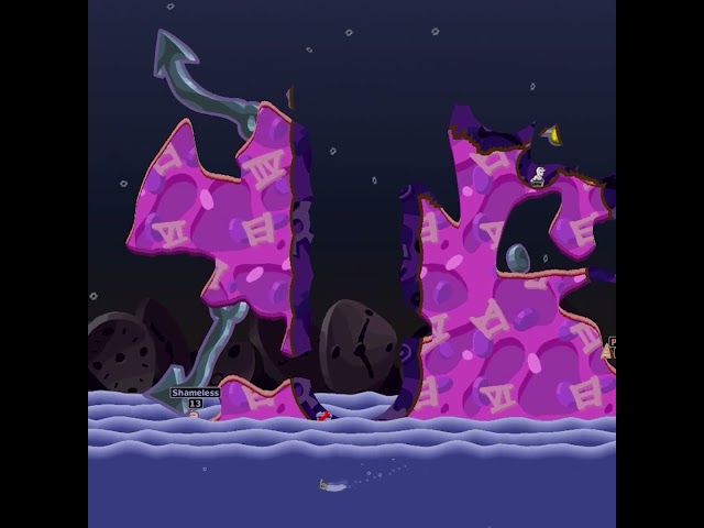 웜즈 아마겟돈: 새로운 오픈 맵에서 숨막히는 대결! 과연 AI를 이길 수 있을까? #웜즈  #게임플레이