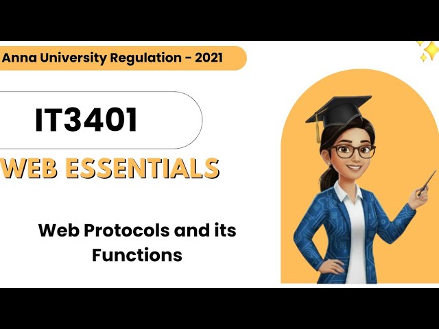 Web Protocols and their Functions in Web Essentials | IT3401 | Anna University