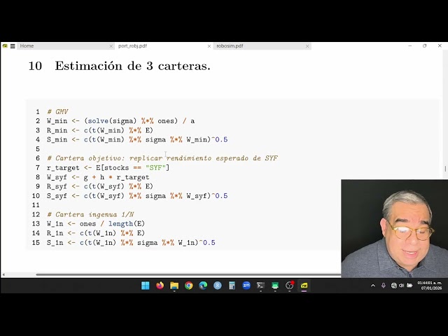 Cartera óptima con rendimiento objetivo