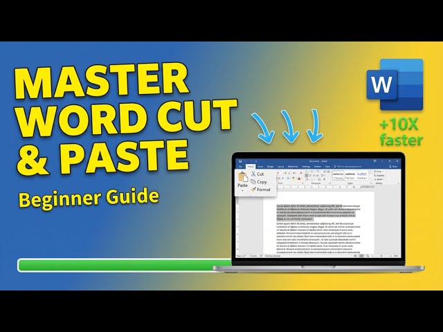 How to use cut, copy and paste options in MS Word