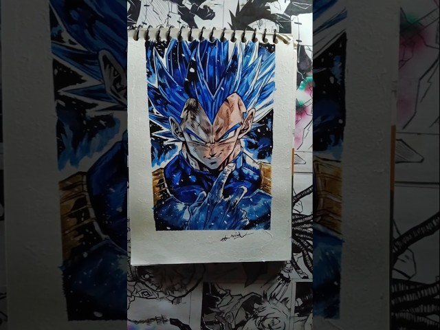 I Drew Triggered Insaan's Favourite Anime Character! 🔥 | Vegeta Drawing