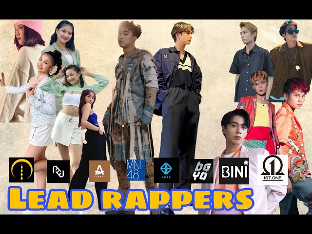 PPop Idols Lead Rappers : SB19, BGYO, MNL48, BINI, ALAMAT, 1STONE, PHP & LUNA