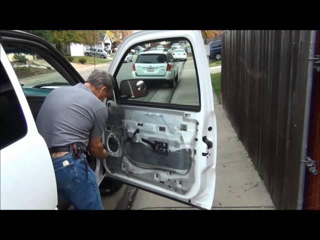 2000 Chevy Silverado front door speaker replacement & door panel removal tutorial