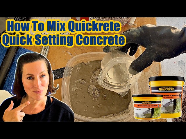 How To Mix Quikrete Quick Setting Cement - Easy Guide!