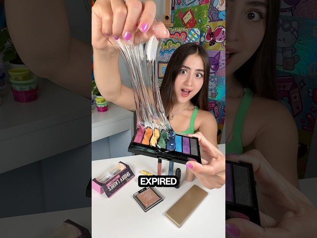 Expired MAKEUP vs SLIME!!😱