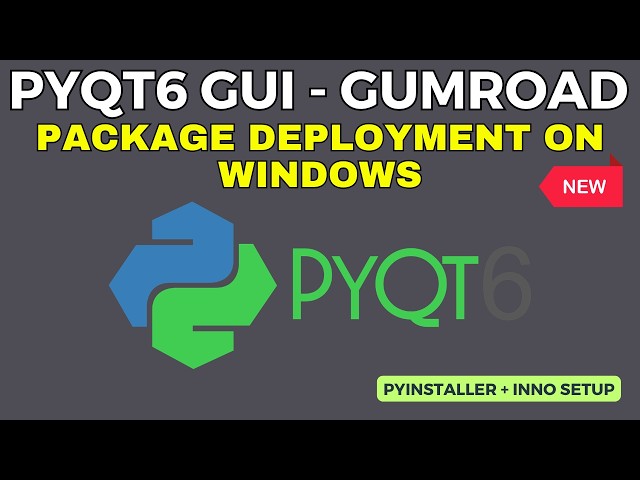 Python PyQt6 Package Deployment | Python to EXE | Inno Setup