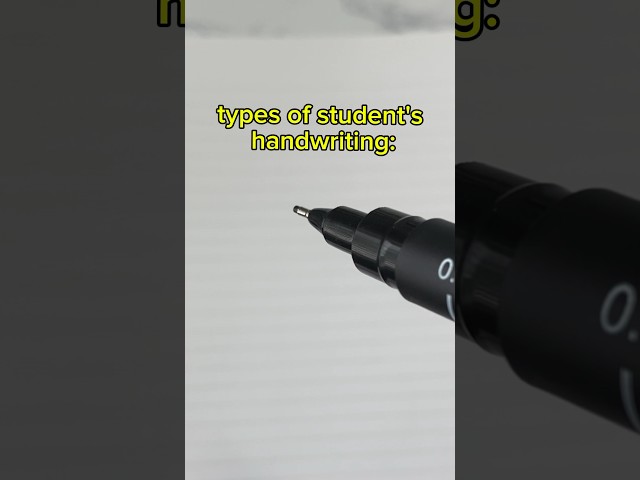 types of students handwriting... #relatable #handwriting #funny #fyp
