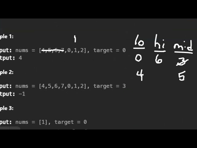 Search in Rotated Sorted Array - Leetcode 33 - Binary Search (Java)