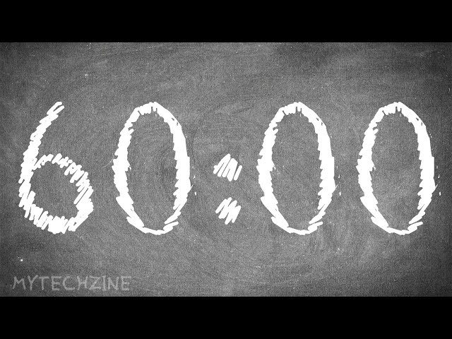 60 Minute Silent Timer ⏰ with Alarm 🔔
