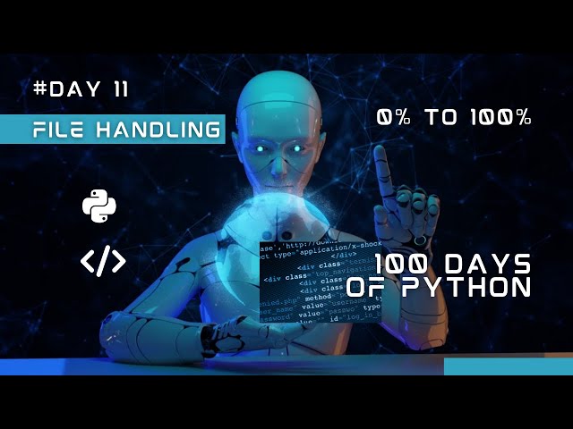 File Handling in Python | 100 Days of Python - Day 11: Mastering File Handling for Beginners!