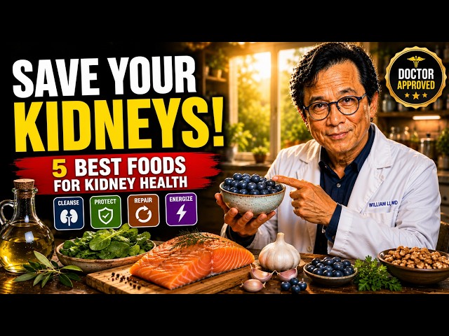 5 Best Foods That Protect Your Kidneys Naturally (Science Explained) || Dr William Li