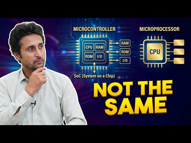 Difference between MICROCONTROLLER and MICROPROCESSOR