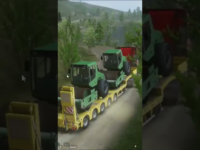 Transporting Road Roller in a Quarry site. TOE 3 #truckersofeurope3update