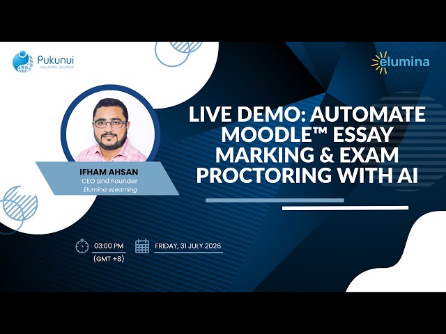 Live Demo: Automate Moodle™ Essay Marking & Exam Proctoring with AI.
