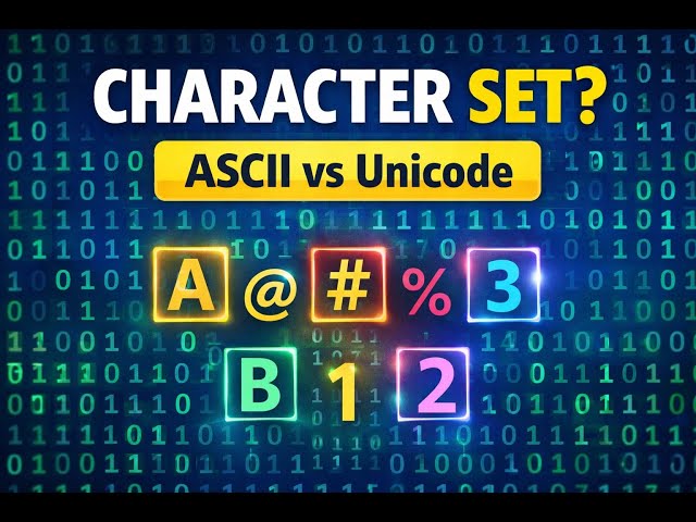 Character Set Explained in Computer Fundamentals | ASCII & Unicode for Beginners Python