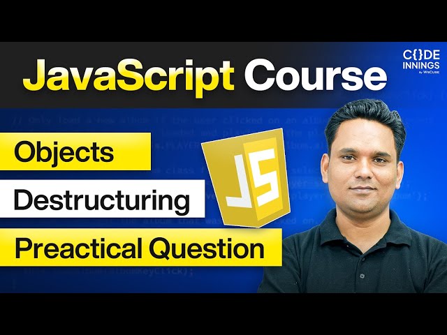 JavaScript Objects & Destructuring in 1 Video (Project + Questions) | Full Course