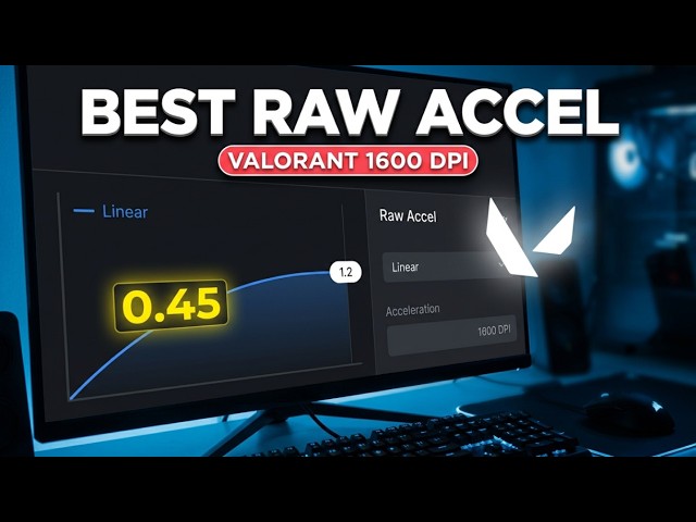 Best Raw Accel Settings for Valorant at 1600 DPI (2026) — Quick & Easy