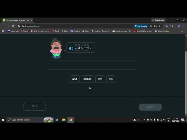 Learning Japanese with Duolingo | Section 1 Unit 1 Lesson 1 | Complete Beginner