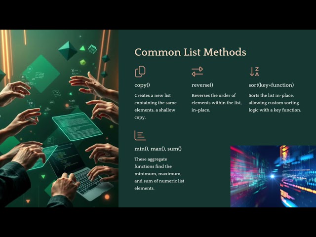 Lists in Python programming