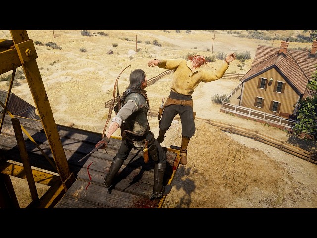 Red Dead Redemption 2 - Funny & Brutal Ragdolls Vol.201 [4K/60FPS]