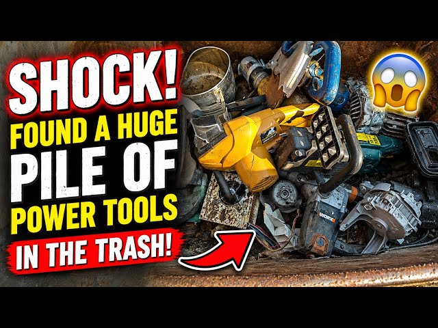 SHOCKING! I Found a HUGE Pile of Power Tools in a Trash Bin! 🤯