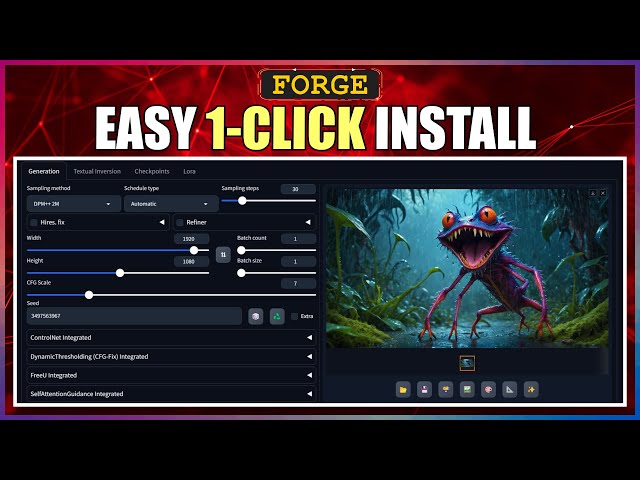Install Stable Diffusion Forge UI - Quick & Easy 1-Click Method