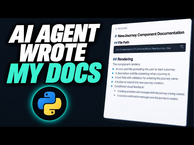 I Built an AI Agent That Documents My Entire Codebase