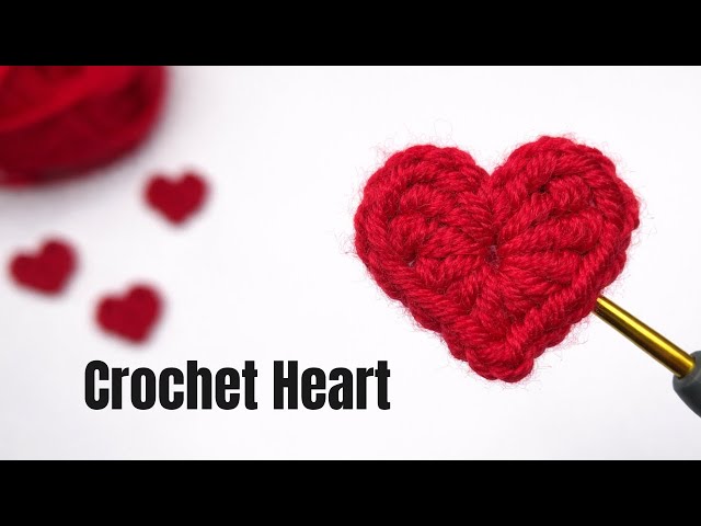 Easy Crochet Heart ❤️| 2-Minute Tutorial for Beginners