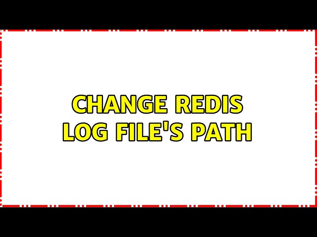 Change redis log file's path