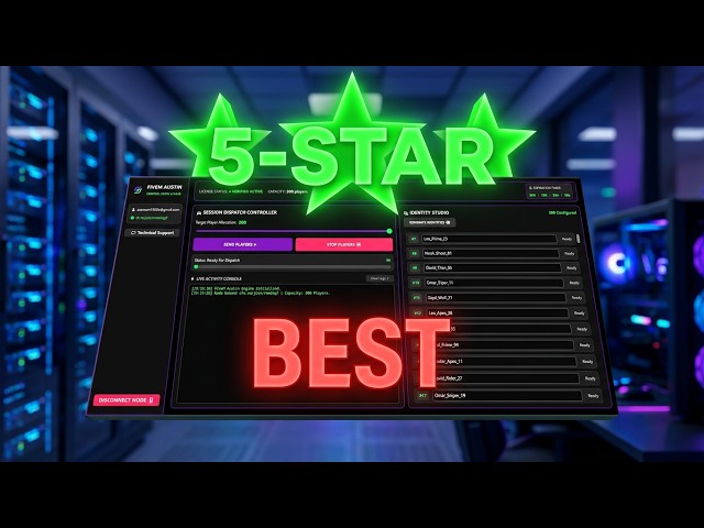 Send 300 Players in 5 Minutes | FiveM Fake Players | Tool