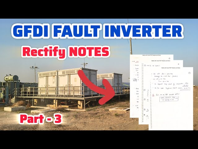 GFDI FAULT IN INVERTER NOTES Rectify kese kre ?#notes #solarplant #gfdi #fault #inveter 