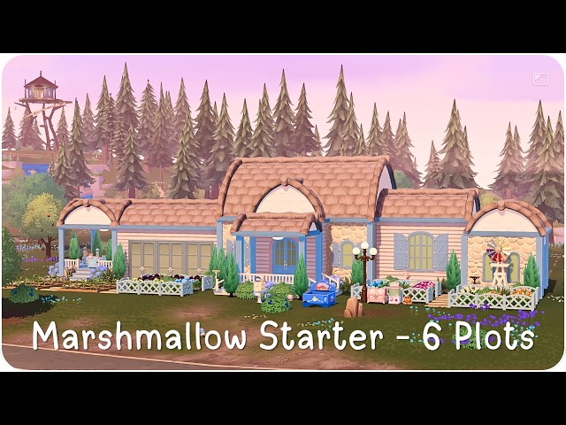 F2P Marshmallow Starter Cottage 🌷🏡 Heartopia Beginner Build Tutorial | 6 Plots