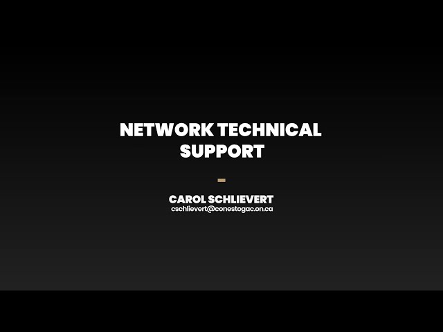 Network Technical Support (1470)