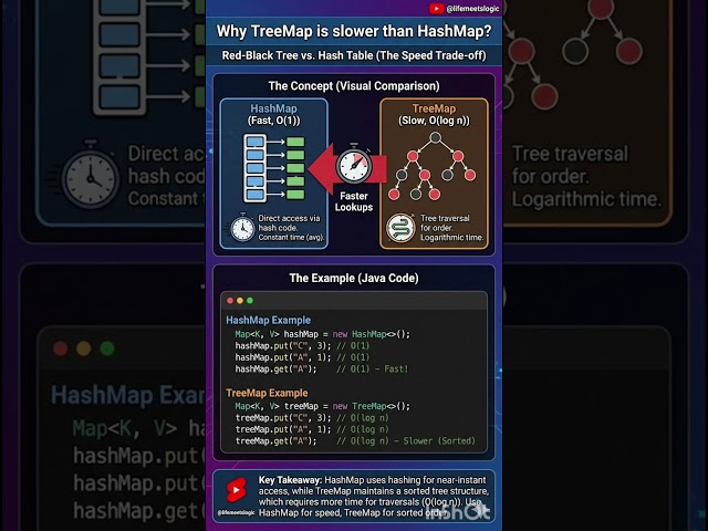 Why TreeMap Is Slower Than HashMap? 🤯 Java Explained