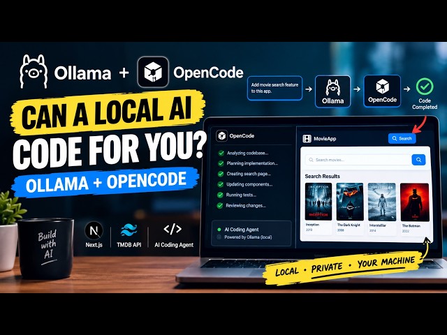 Running an AI Coding Agent Locally | Ollama + OpenCode